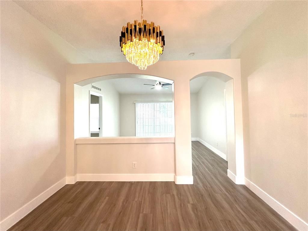 Chandelier, Interior, Wood Texture Flooring