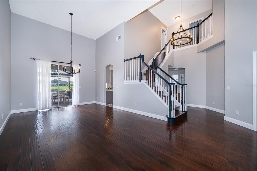 Chandelier, Interior, Pendant Lights, Wood Texture Flooring