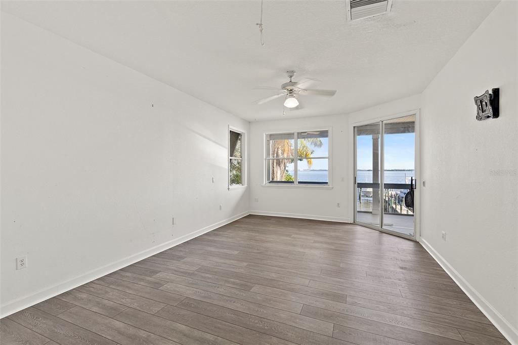 Empty room, Interior, Water, Wood Texture Flooring