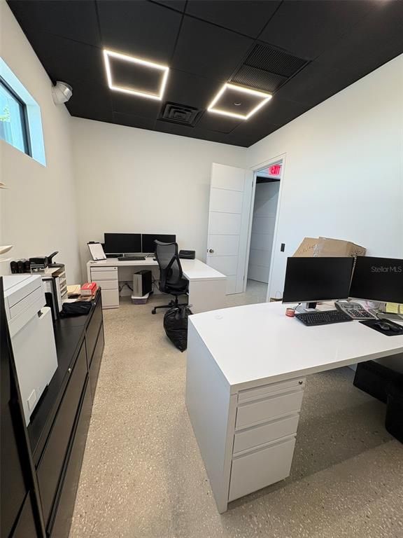 Home Office, Interior, Recessed Lighting