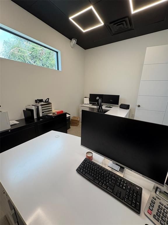 Home Office, Interior, Recessed Lighting