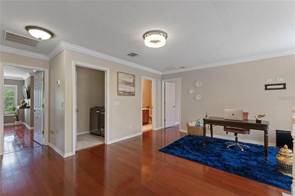 Home Office, Interior, Wood Texture Flooring