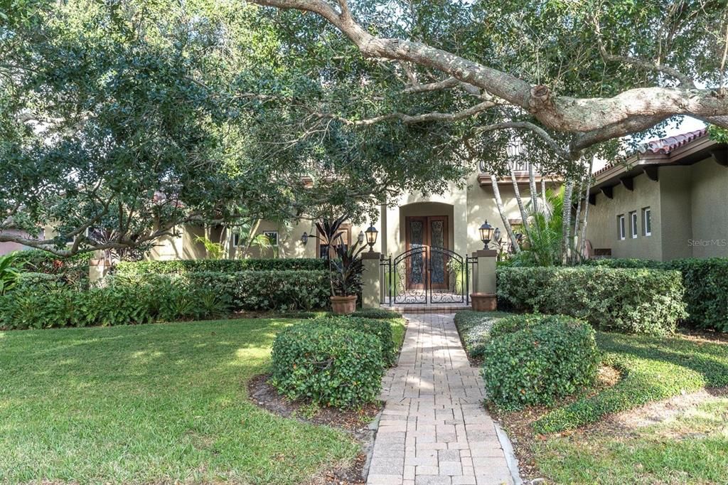 Backyard, Exterior, Facade, Spanish Mediterranean