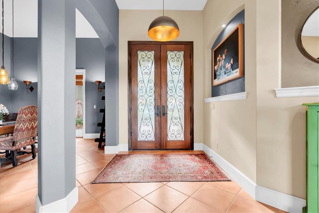 Dining room, Interior, Pendant Lights