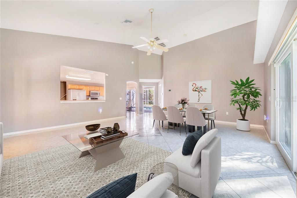 Dining room, Interior, Living room