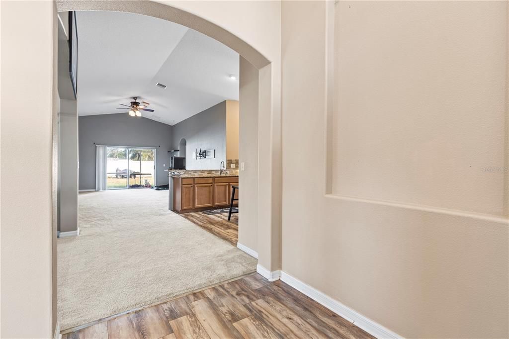 Interior, Recessed Lighting, Wood Texture Flooring