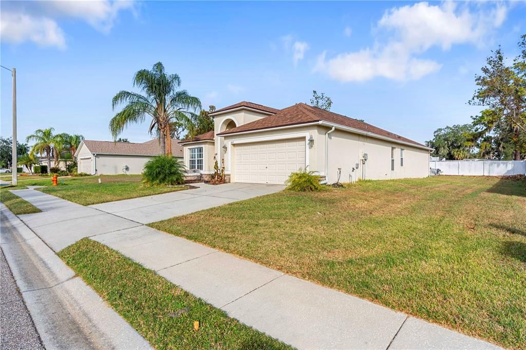 Attached, Backyard, Exterior, Facade, Mediterranean