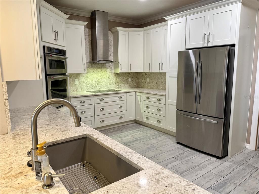 Interior, Kitchen, Wood Texture Flooring