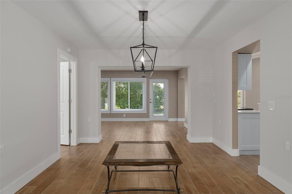 Interior, Pendant Lights, Wood Texture Flooring