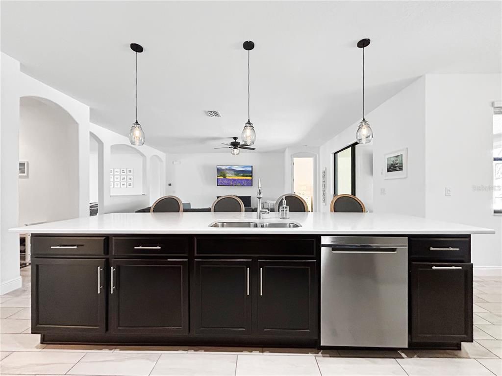 Dining room, Interior, Kitchen, Pendant Lights