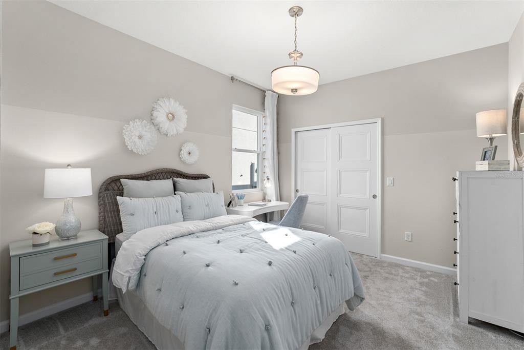 Bedroom, Interior, Pendant Lights