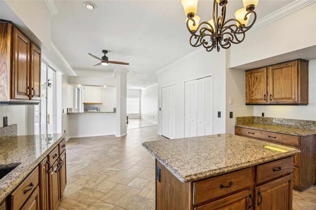 Chandelier, Interior, Kitchen, Recessed Lighting