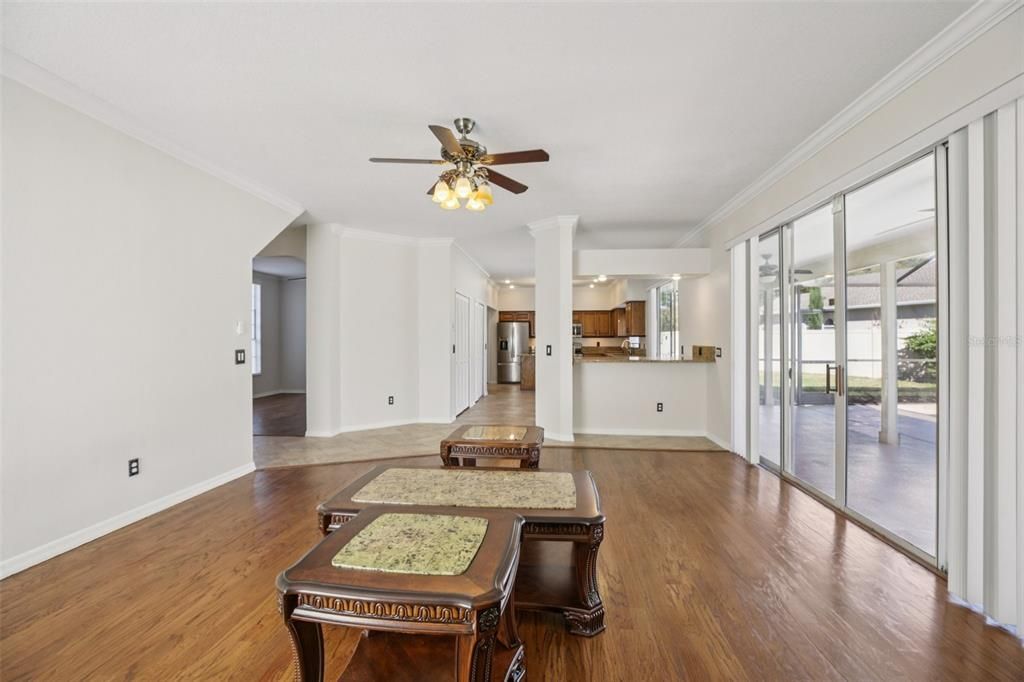 Interior, Kitchen, Wood Texture Flooring