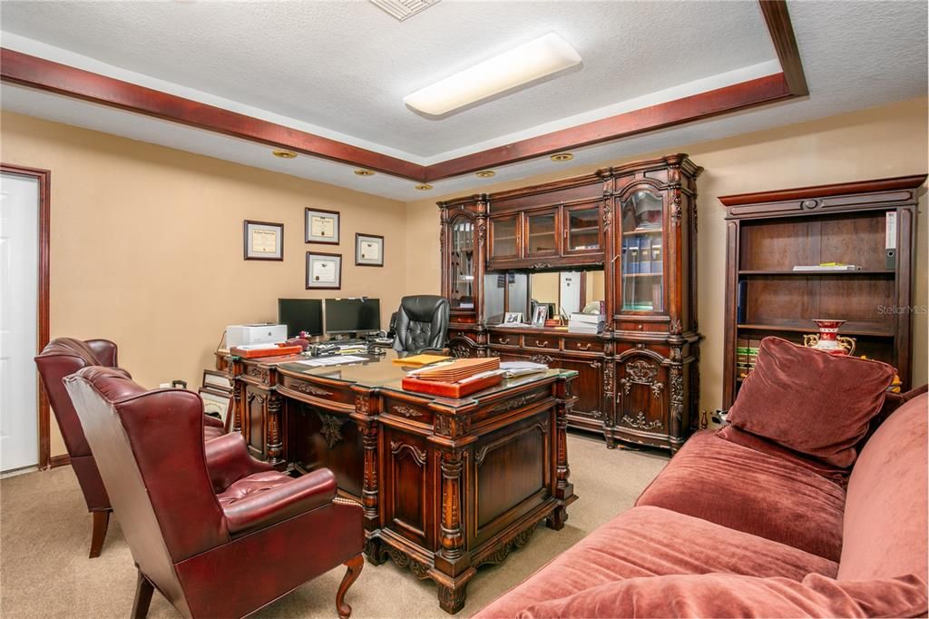 Home Office, Interior, Recessed Lighting