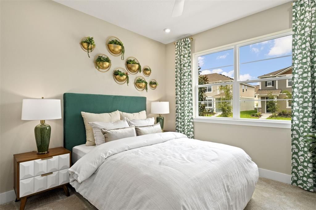 Bedroom, Interior, Recessed Lighting