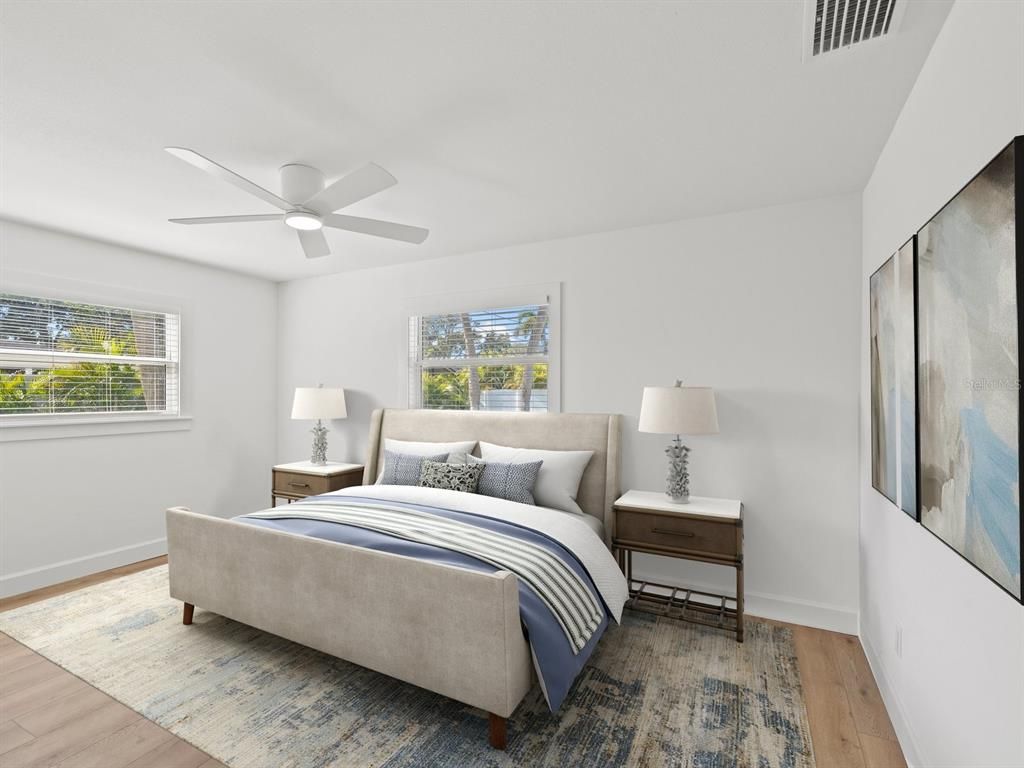 Bedroom, Interior, Wood Texture Flooring