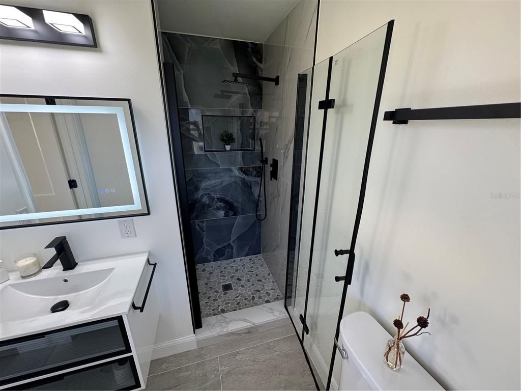 Bathroom, Glass Shower, Interior