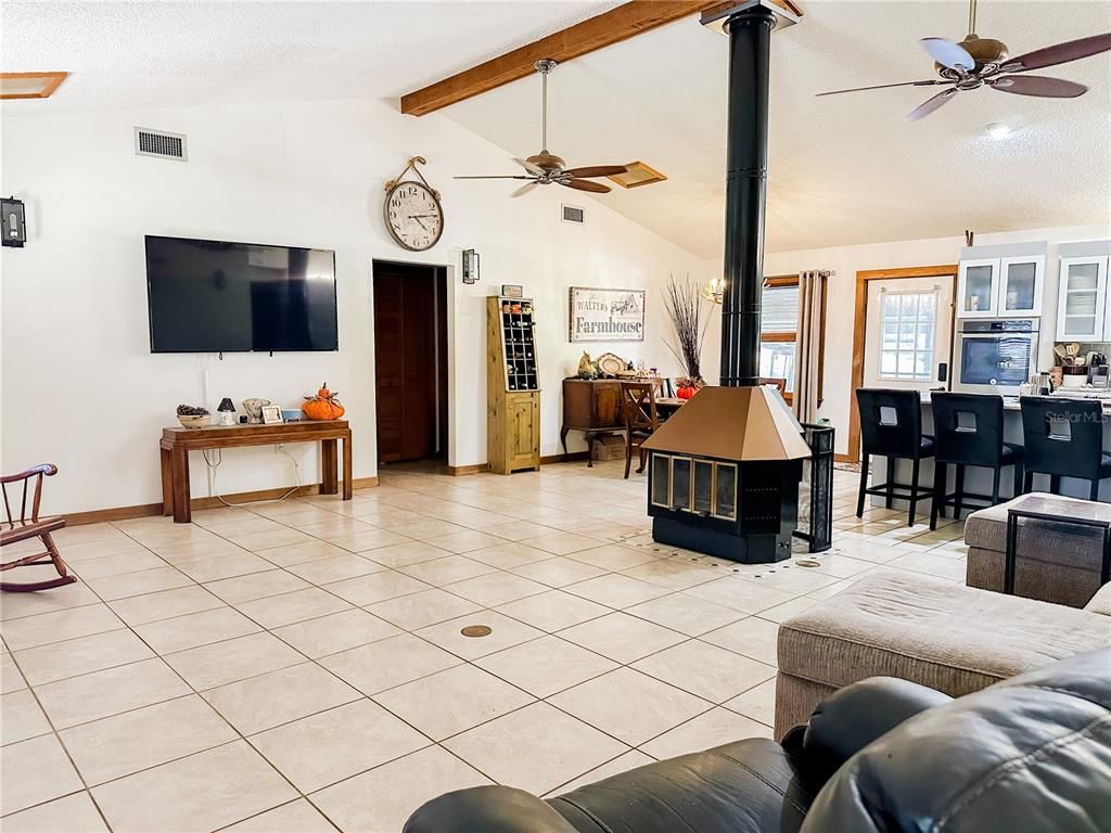 Interior, Wooden Beams