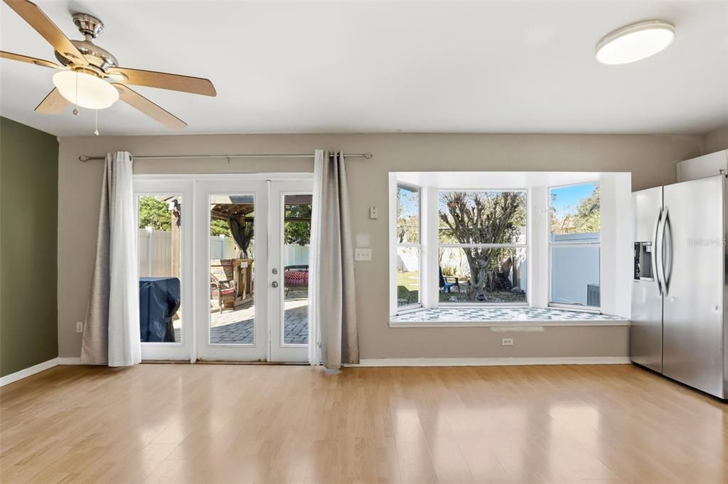 Empty room, Interior, Wood Texture Flooring