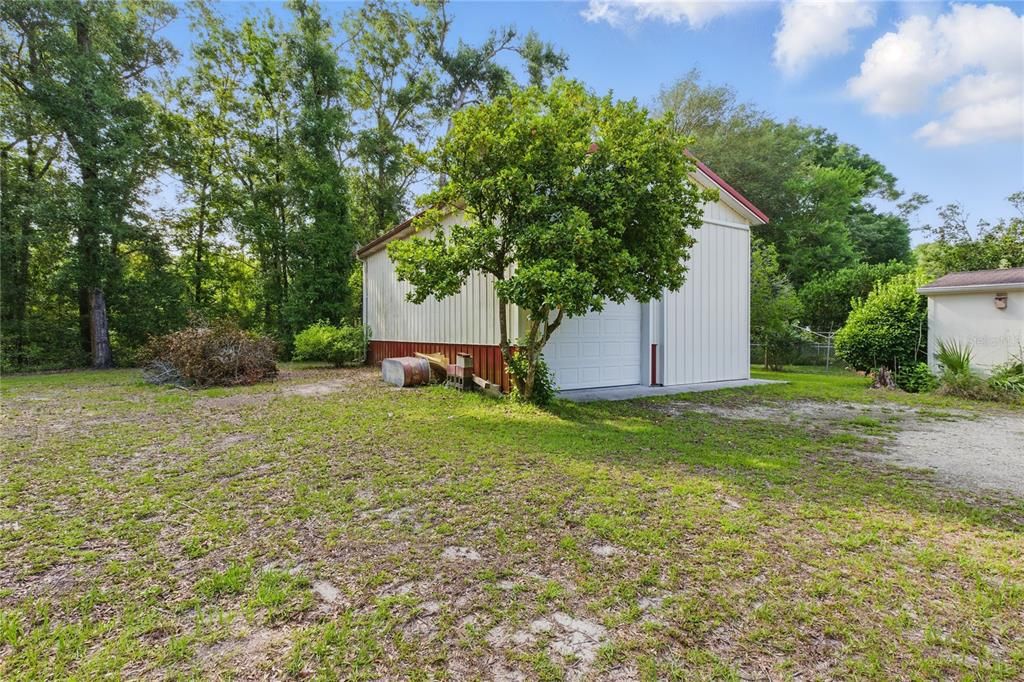 Backyard, Detached Garage, Exterior