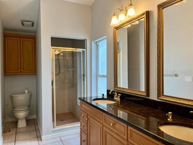 Bathroom, Dual Sink Vanities, Glass Shower, Interior