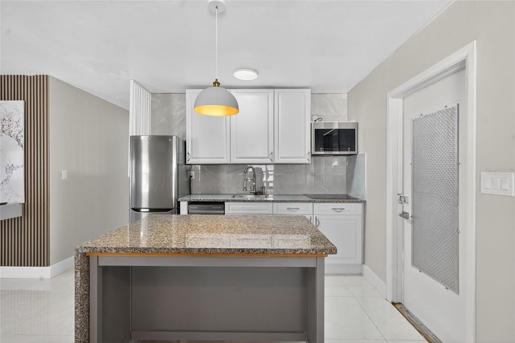 Interior, Kitchen, Pendant Lights, Stainless Steel Appliances