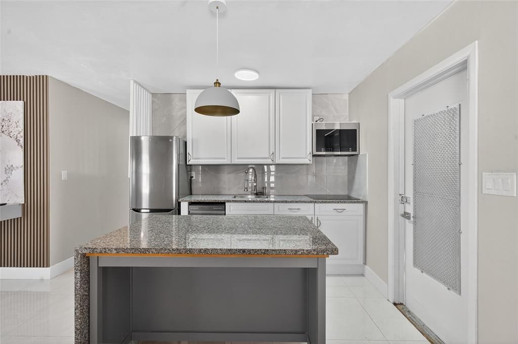 Interior, Kitchen, Pendant Lights, Stainless Steel Appliances