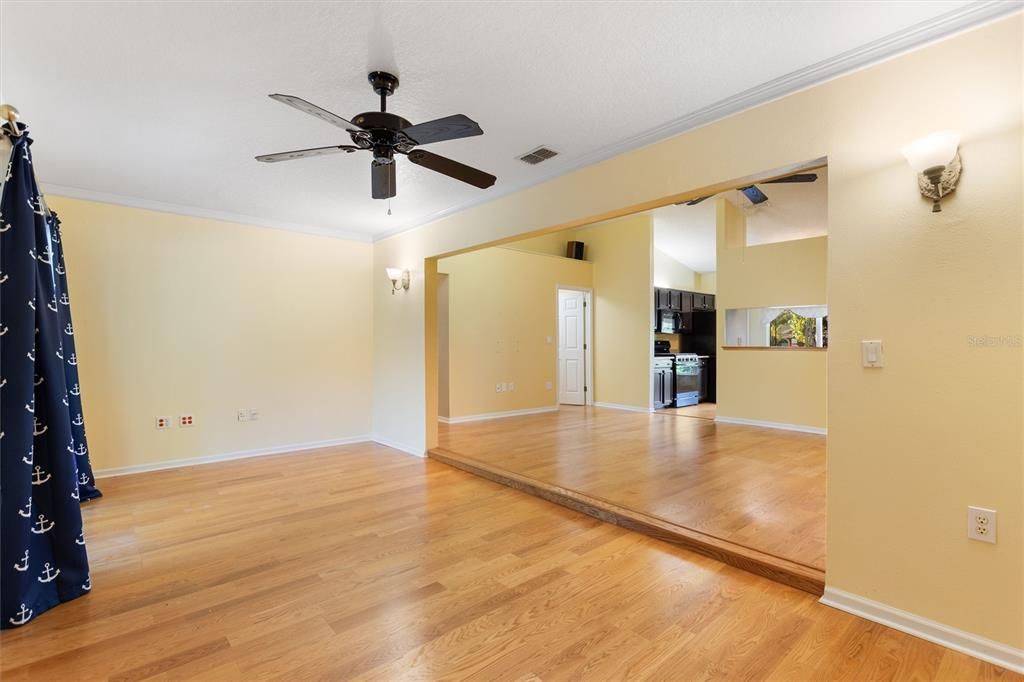 Empty room, Interior, Kitchen, Wood Texture Flooring