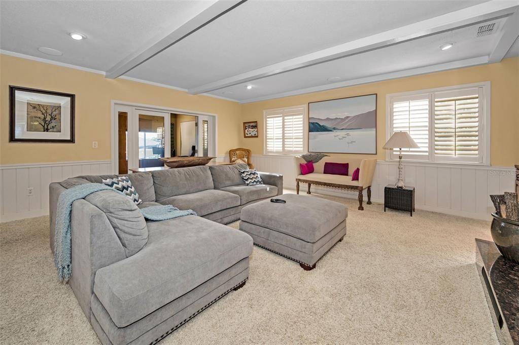 Interior, Living room, Recessed Lighting