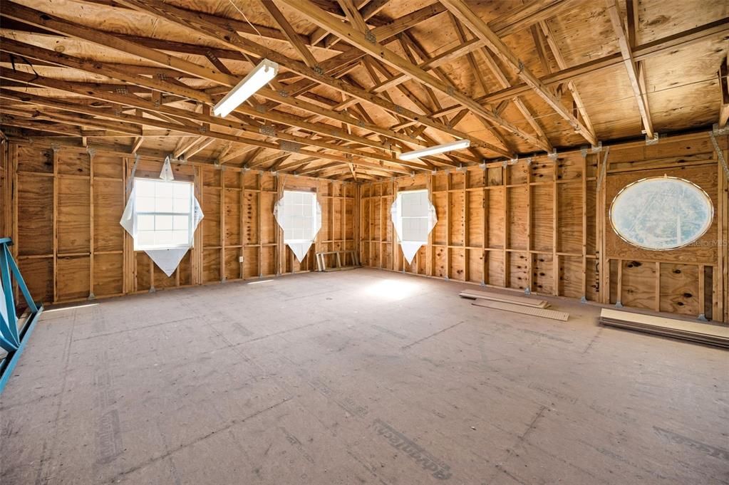 Empty room, Interior, Wooden Beams, Wooden Ceilings, Wooden Walls
