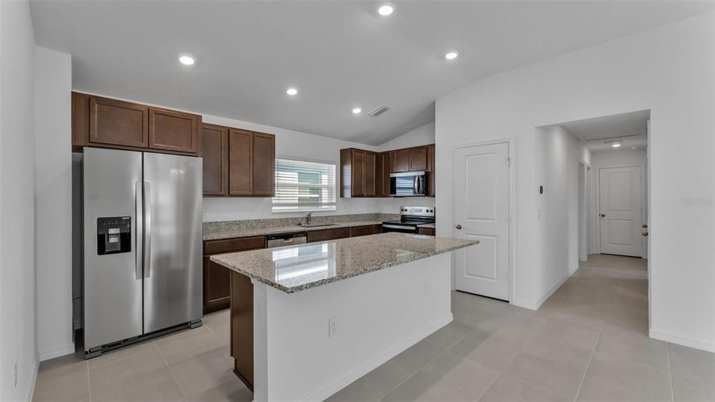 Interior, Kitchen, Recessed Lighting, Stainless Steel Appliances