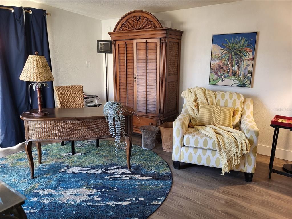 Home Office, Interior, Wood Texture Flooring