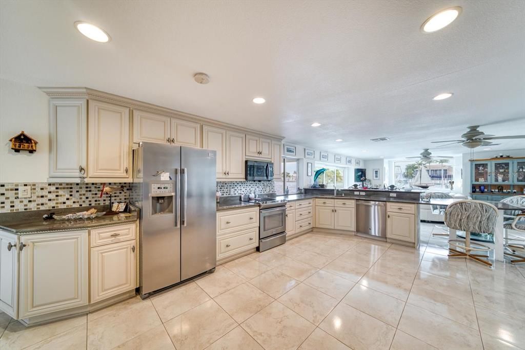 Interior, Kitchen, Recessed Lighting, Stainless Steel Appliances