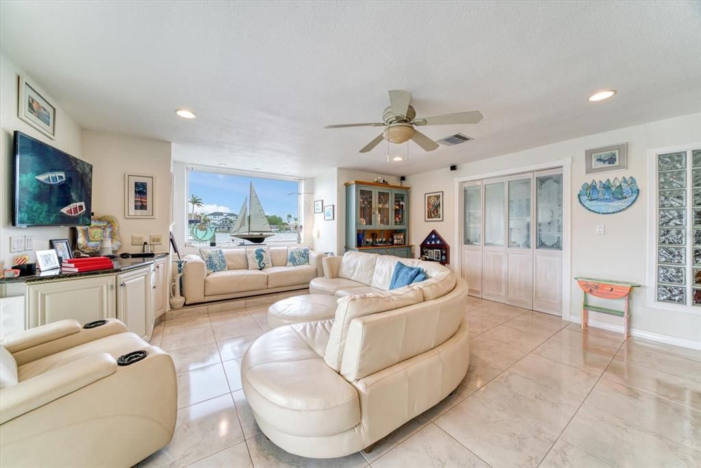 Interior, Living room, Recessed Lighting