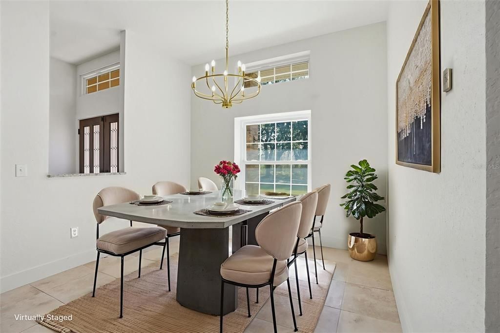 Chandelier, Dining room, Interior, Pendant Lights