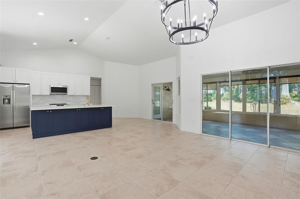 Interior, Kitchen, Pendant Lights, Recessed Lighting, Stainless Steel Appliances