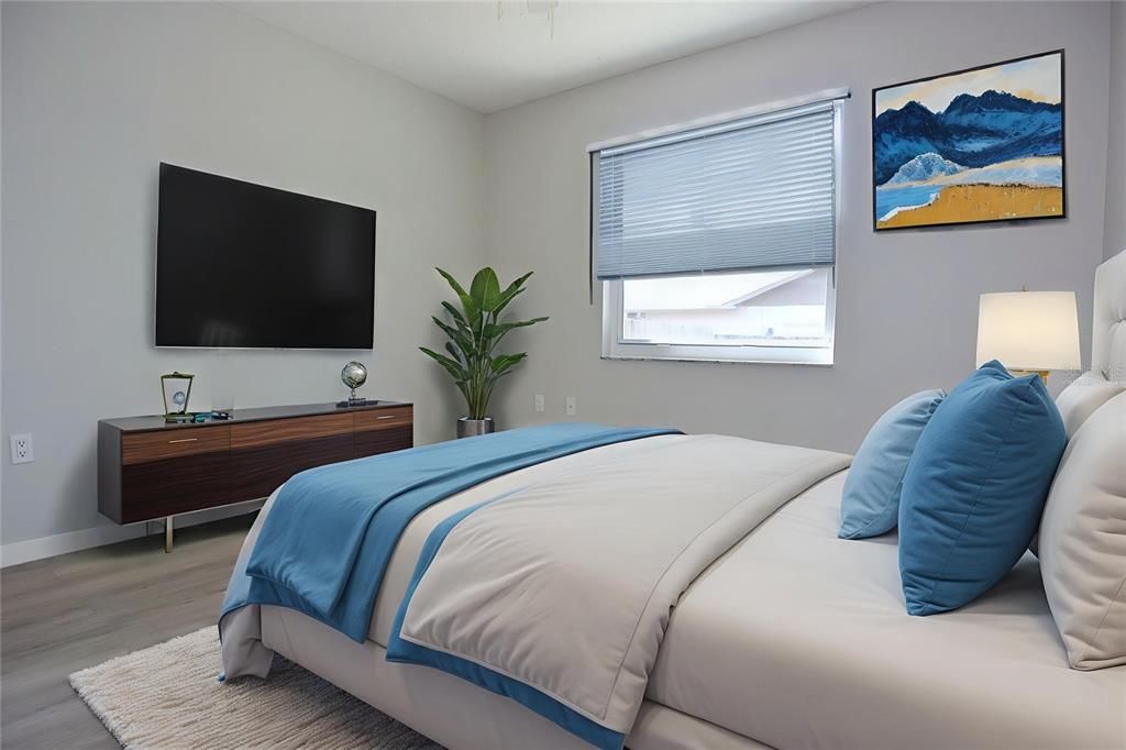 Bedroom, Interior, Wood Texture Flooring