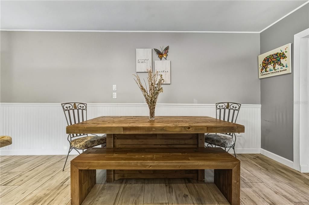 Dining room, Interior, Wood Texture Flooring