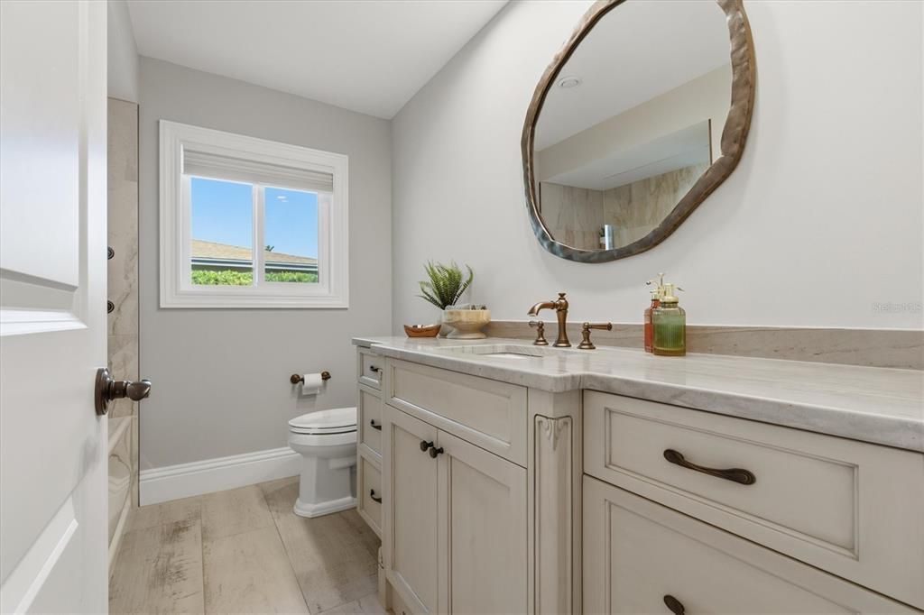 Bathroom, Interior, Wood Texture Flooring