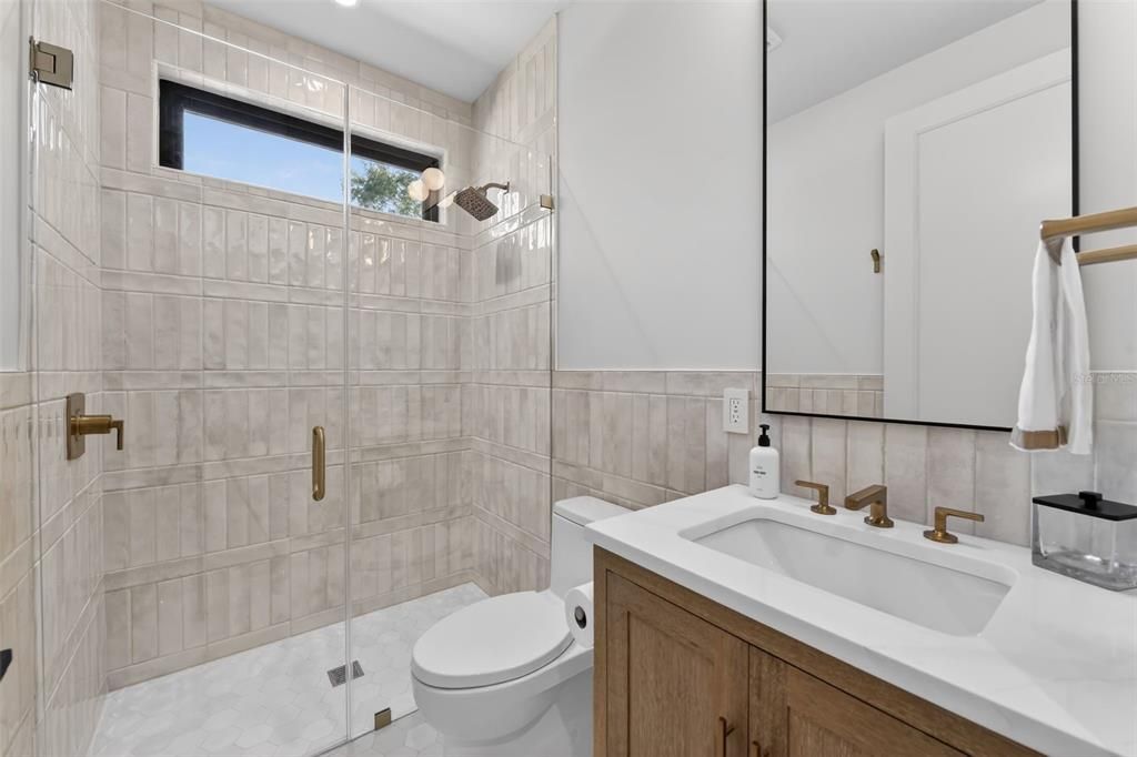 Bathroom, Glass Shower, Interior