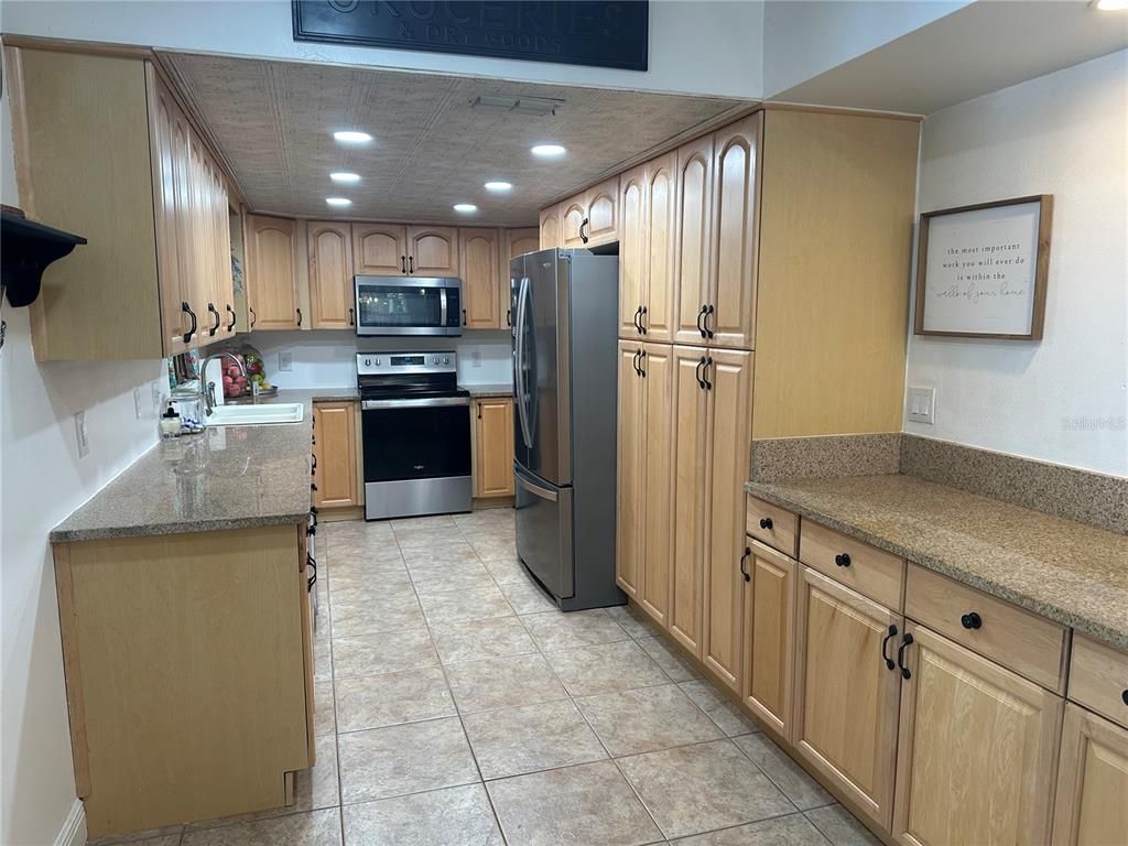 Interior, Kitchen, Recessed Lighting, Stainless Steel Appliances