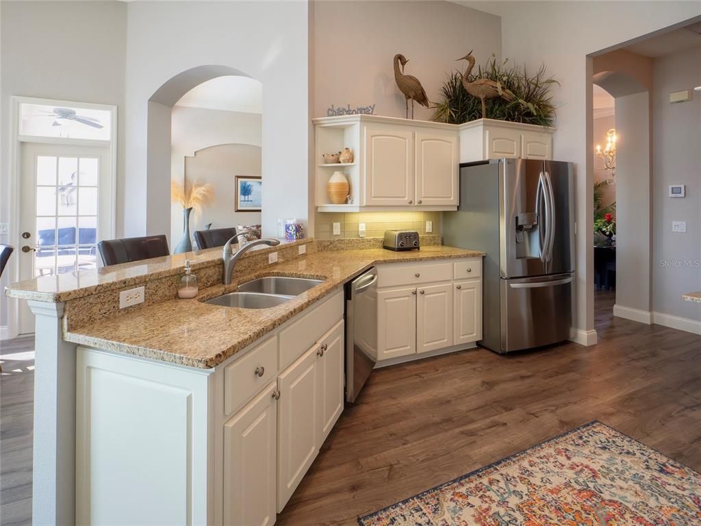 Interior, Kitchen, Wood Texture Flooring