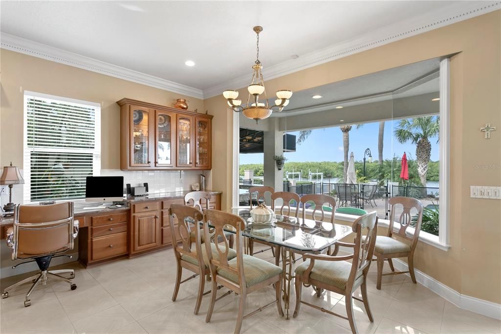 Chandelier, Home Office, Interior, Recessed Lighting