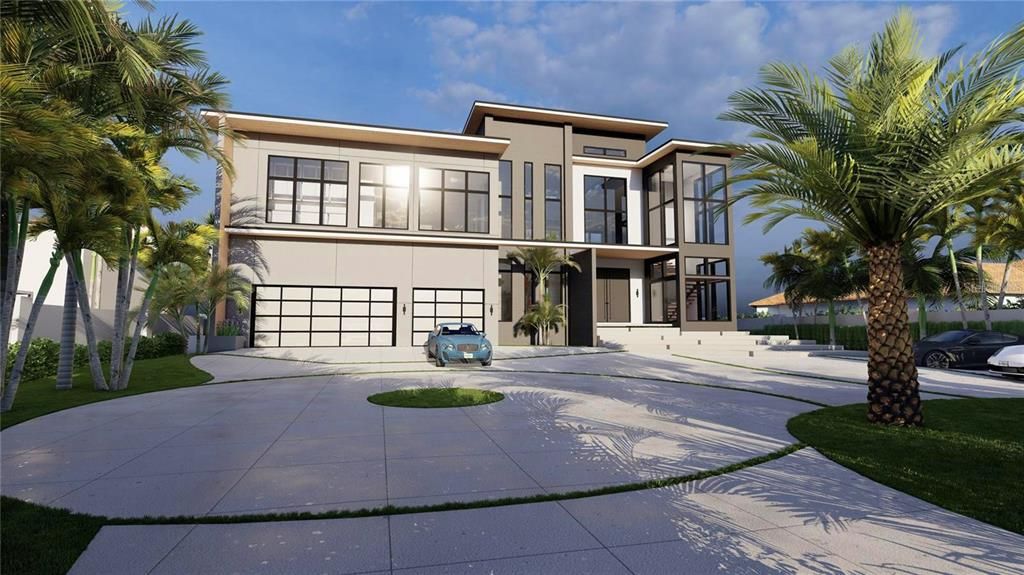 Attached, Exterior, Facade, Modern