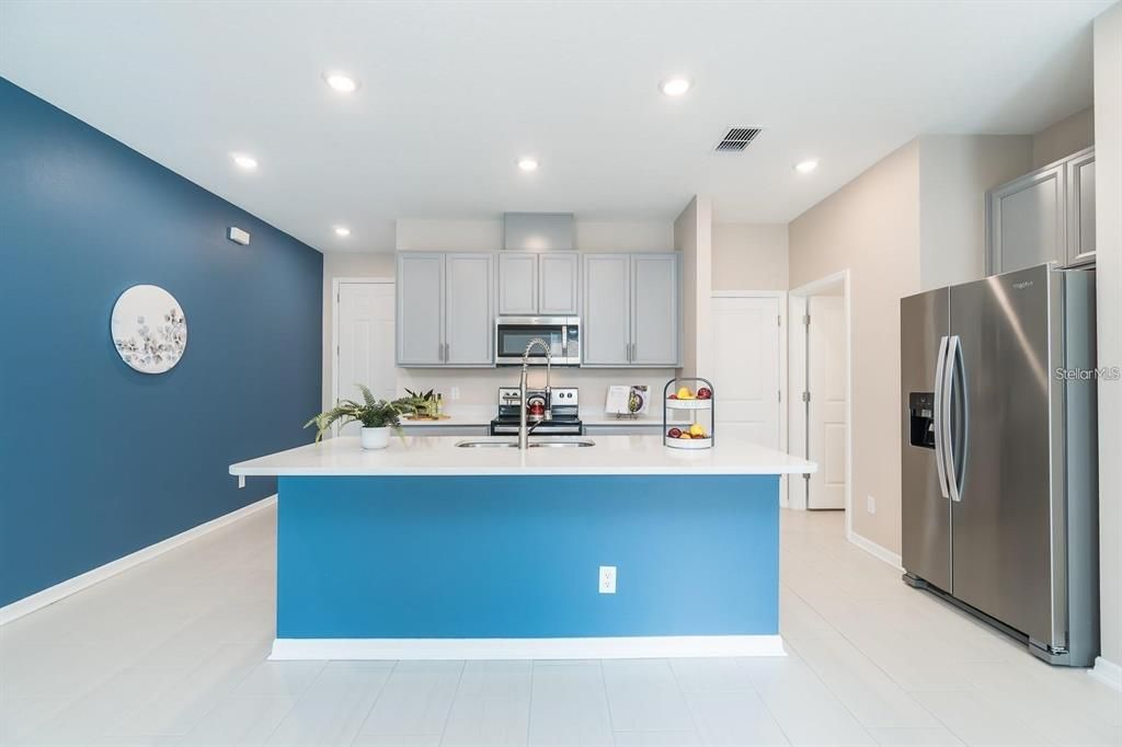 Interior, Kitchen, Recessed Lighting, Stainless Steel Appliances