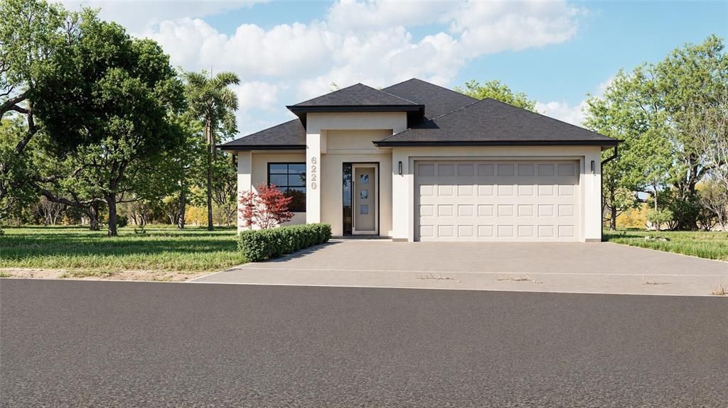 Attached, Exterior, Facade, French Provincial