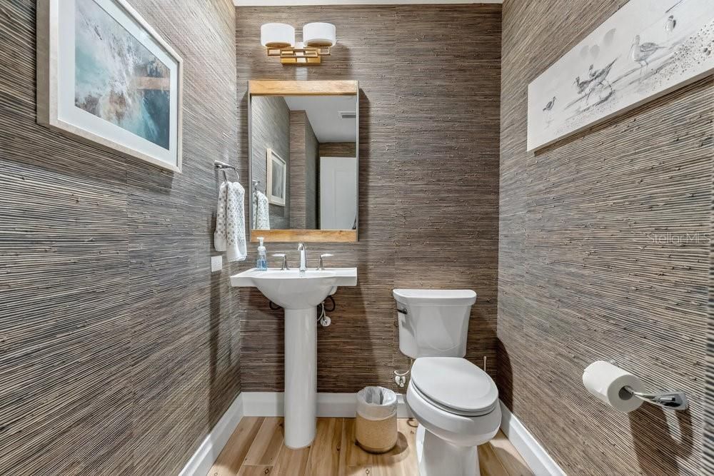 Bathroom, Interior, Wood Texture Flooring