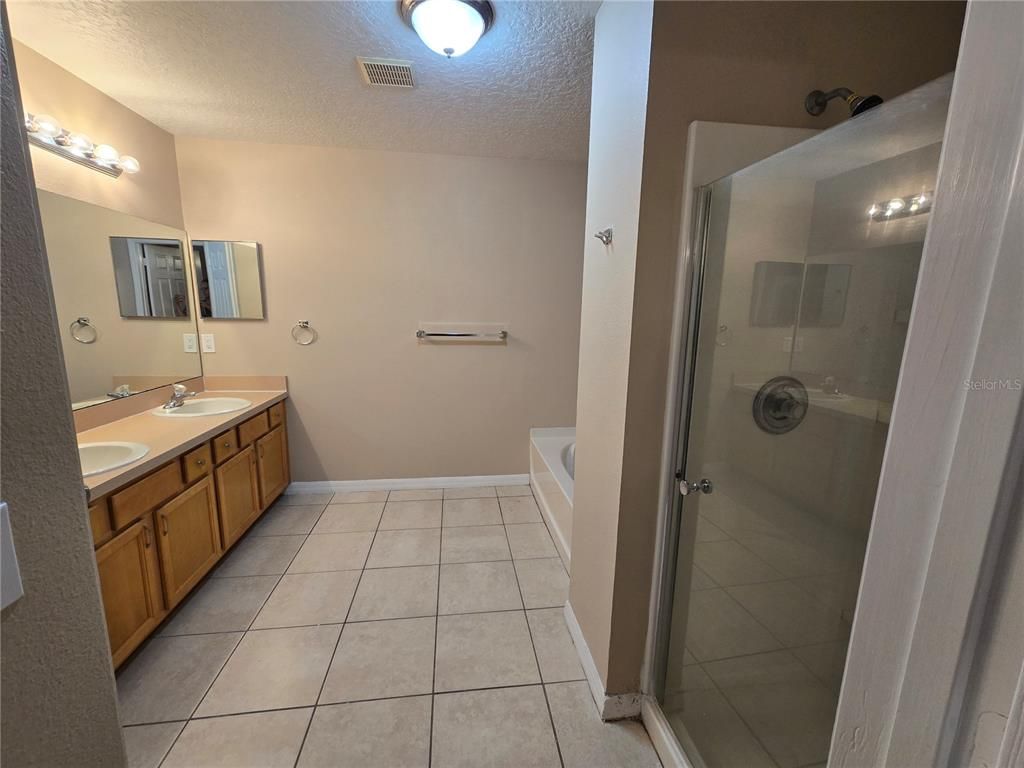 Bathroom, Dual Sink Vanities, Glass Shower, Interior