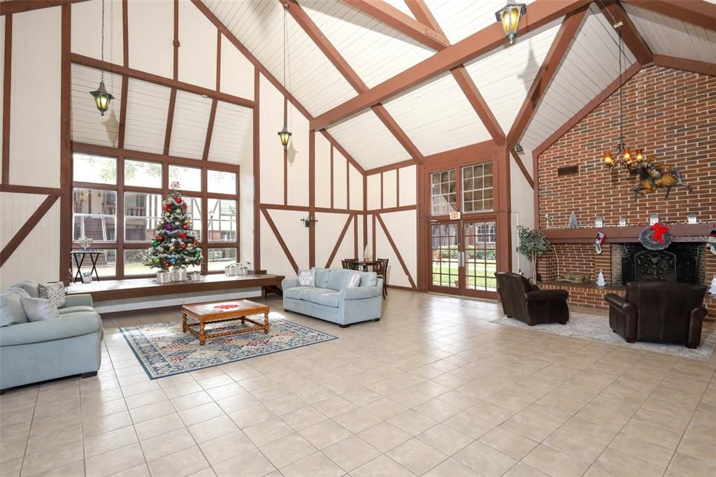 Interior, Living room, Stone Walls, Wooden Beams