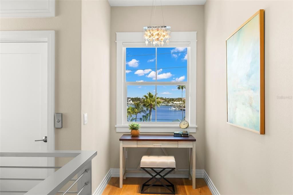 Interior, Pendant Lights, Water, Wood Texture Flooring